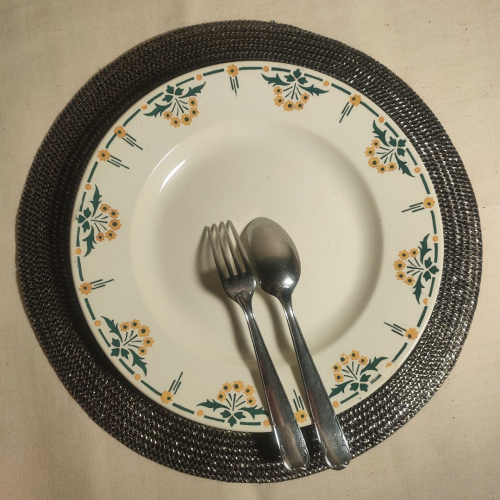 Grande Assiette de Service Terre de Fer Choisy le Roi