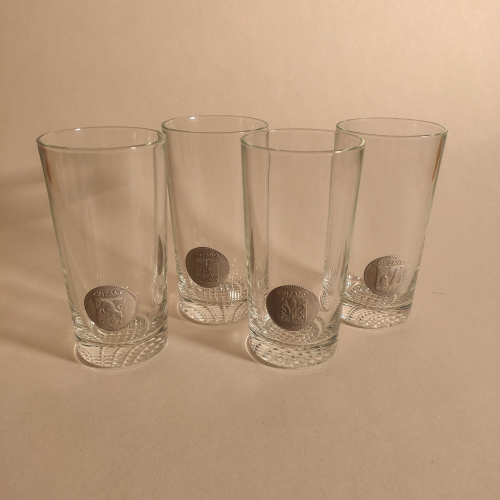 Verres Cinzano à médaillons